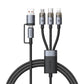 Mcdodo 2-in-3 Cable 100W Fast Charging (1.2M) Transparent Cable with Charging Light CA-7260 Tech House Singapore