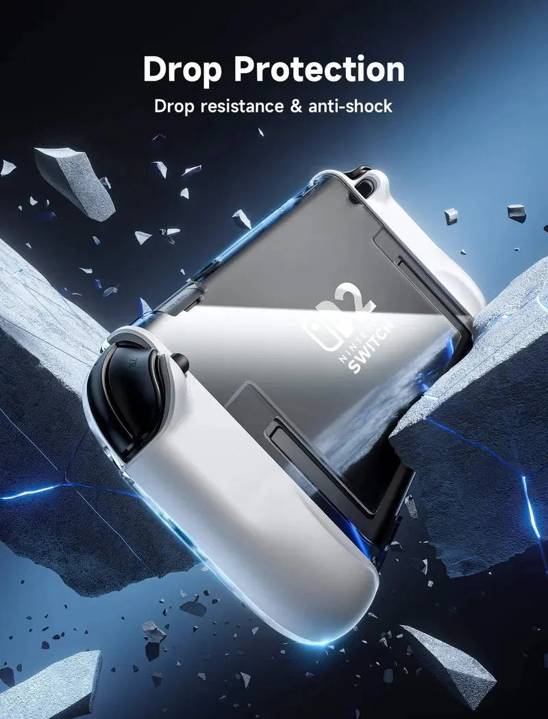 JSAUX Nintendo Switch 2 Ergonomic Controller Case Full-Cover Clear Case (PC0119A) Tech House Singapore