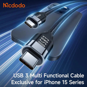 Mcdodo USB-C to USB-C 3.1 Gen 2 Cable 100W Fast Charging (1.2M) with 4K/60Hz HDR Video Output CA-7132 Tech House Singapore
