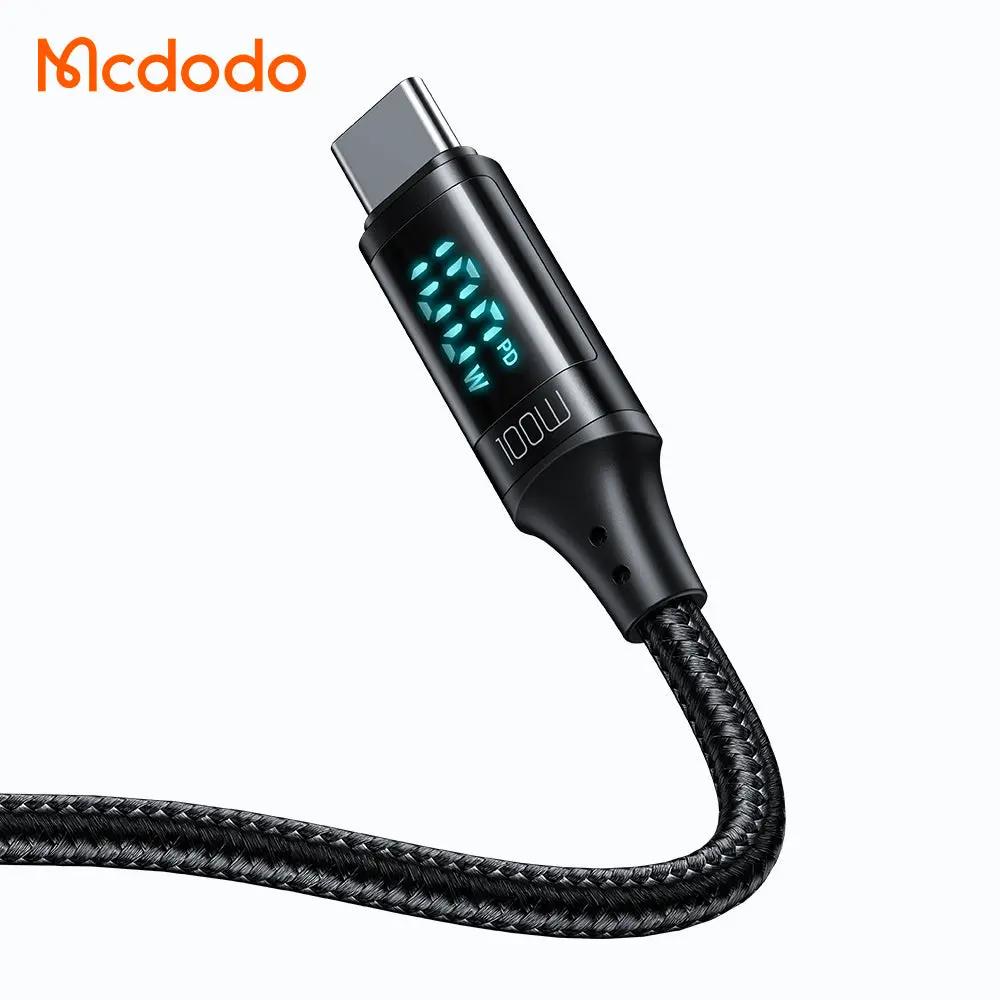 Mcdodo USB-C to USB-C Cable 100W Fast Charging (1.2M) with Digital Display CA-1100 Tech House Singapore