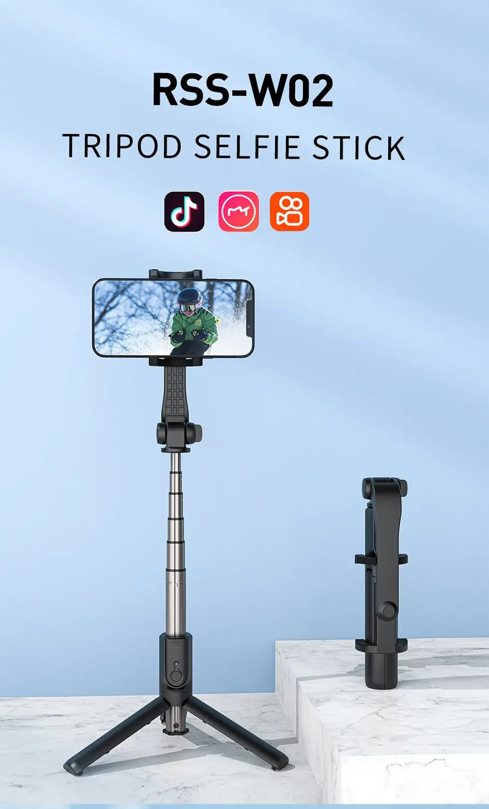 Recci Tripod Selfie Stick RSS-W02 Tech House Singapore