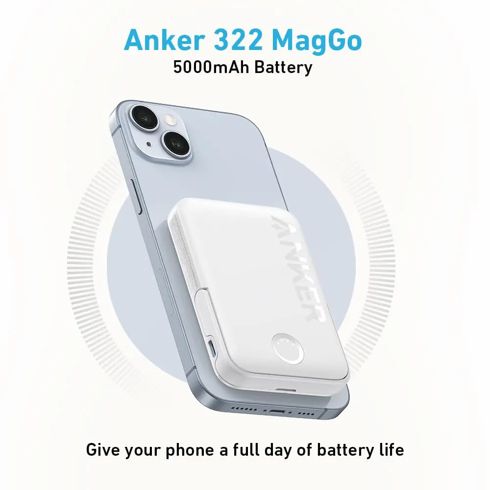 322 Maggo Power Bank Magnetic 5000mah A1618 - Anker Singapore