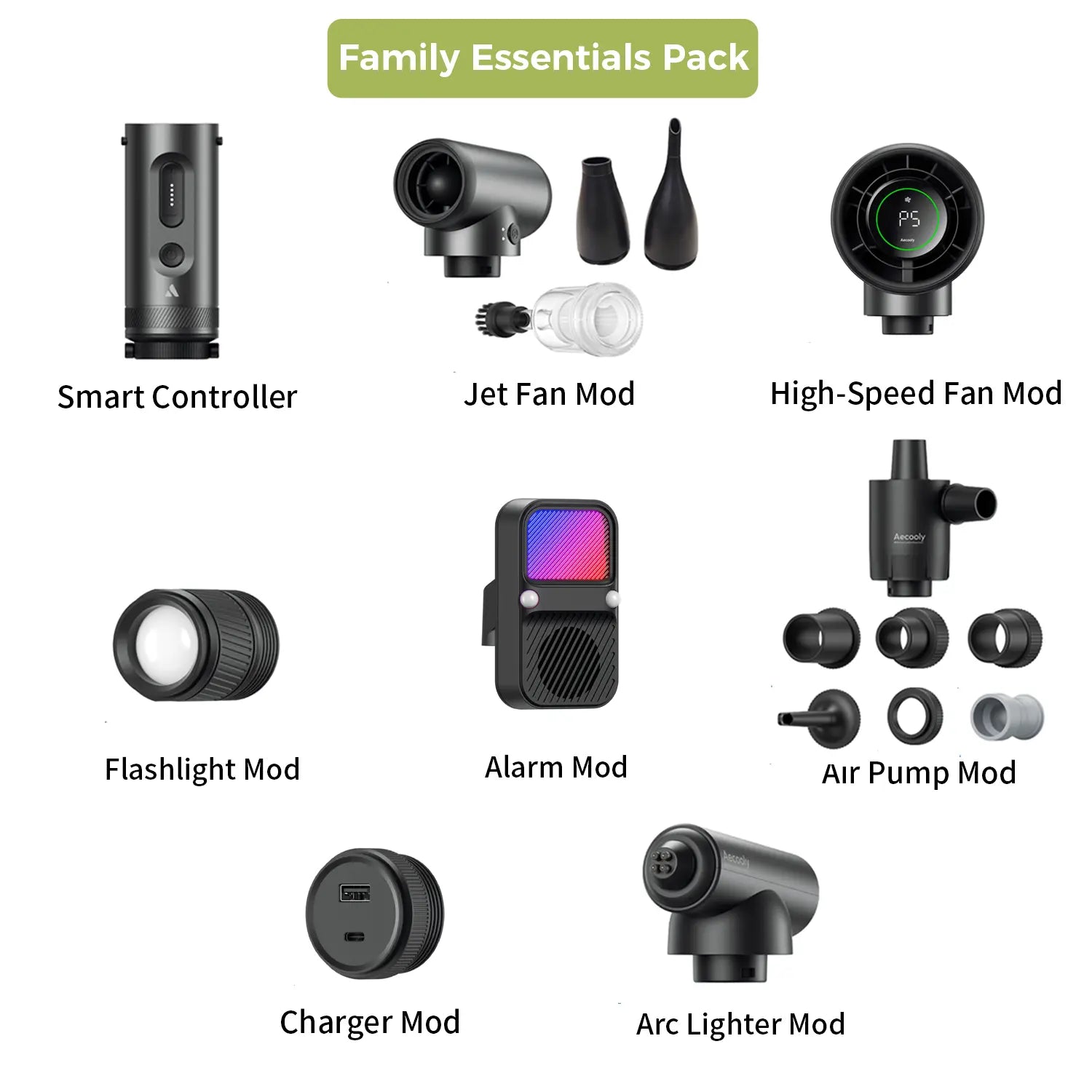 Aecooly Camperkit Family Essentials Pack Multifunctional Kit Designed for Outdoor Adventure, Camping and Hiking Tech House Singapore