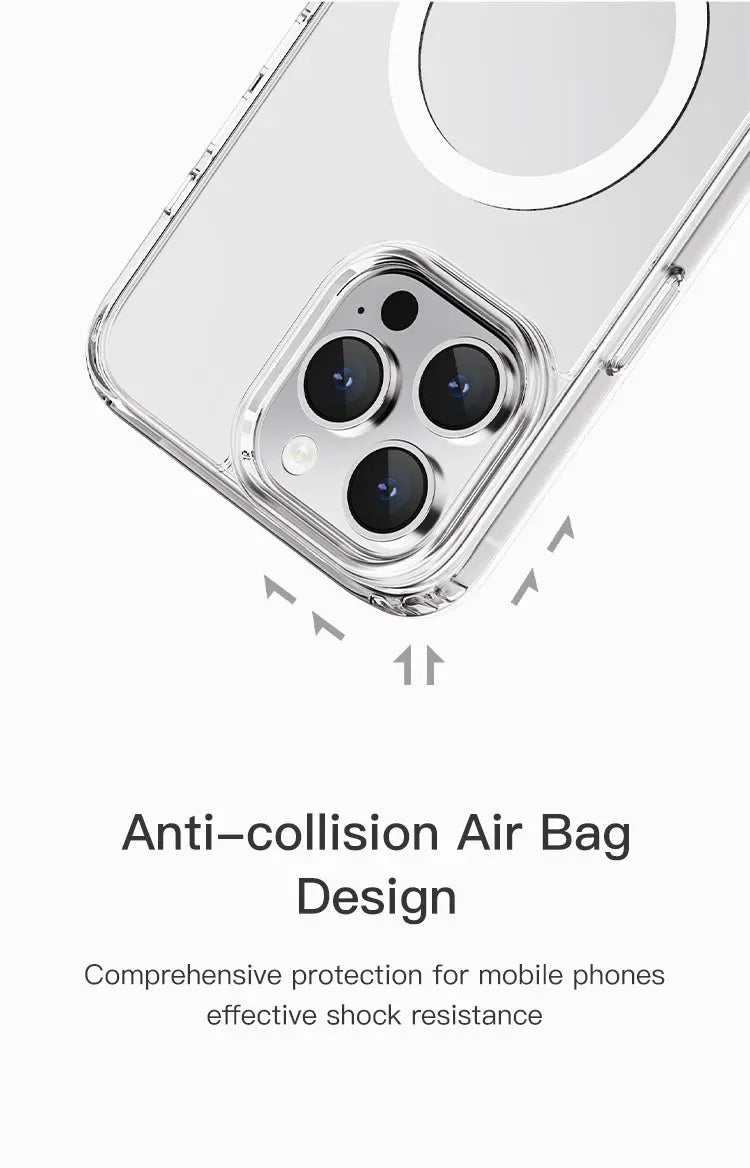 Recci iPhone15/ 15 Plus/15 Pro/15 Pro Max Crystal Clear Magnetic Case Tech House Singapore