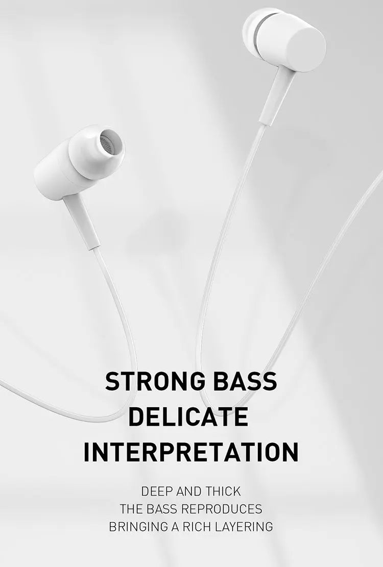 Recci 3.5mm Wired In ear Earpiece REP-L06 Tech House Singapore