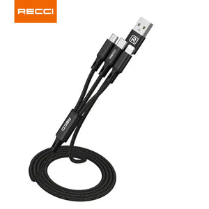 Recci 3 in 1 Cable 1.2M RCS-D120 Tech House Singapore