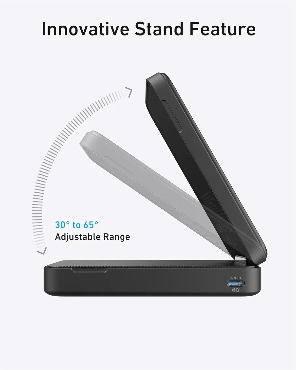 Anker Powercore PowerBank 10,000mAh Portable Charger Built-in USB-C Cable Lanyard 22.5W Max Output 2 USB-C and 1 USB-A Port Battery Pack (A1257)