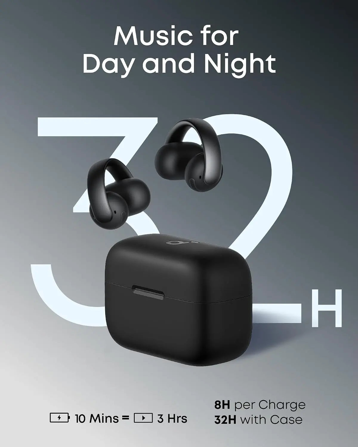 Soundcore AeroClip Open-Ear Clip-On Wireless Earbuds with Adaptive Comfort A3388 Tech House Singapore