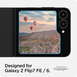 Spigen [2 Pack] Galaxy Z Flip 7 FE / Z Flip 6 / Z Flip 5 Tempered Glass EZ Fit Spigen Singapore
