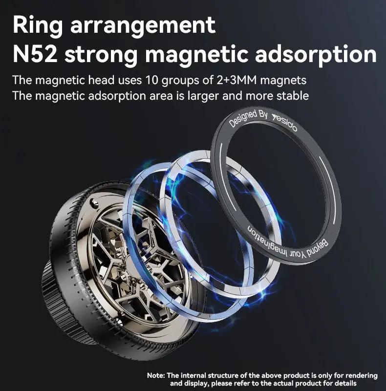 YESIDO Ring-shaped Magnetic Car Mount Phone Holder C266 Tech House Singapore