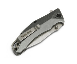 Swiss+Tech Aluminum Serrated Folding Knife ST014005 Tech House Singapore
