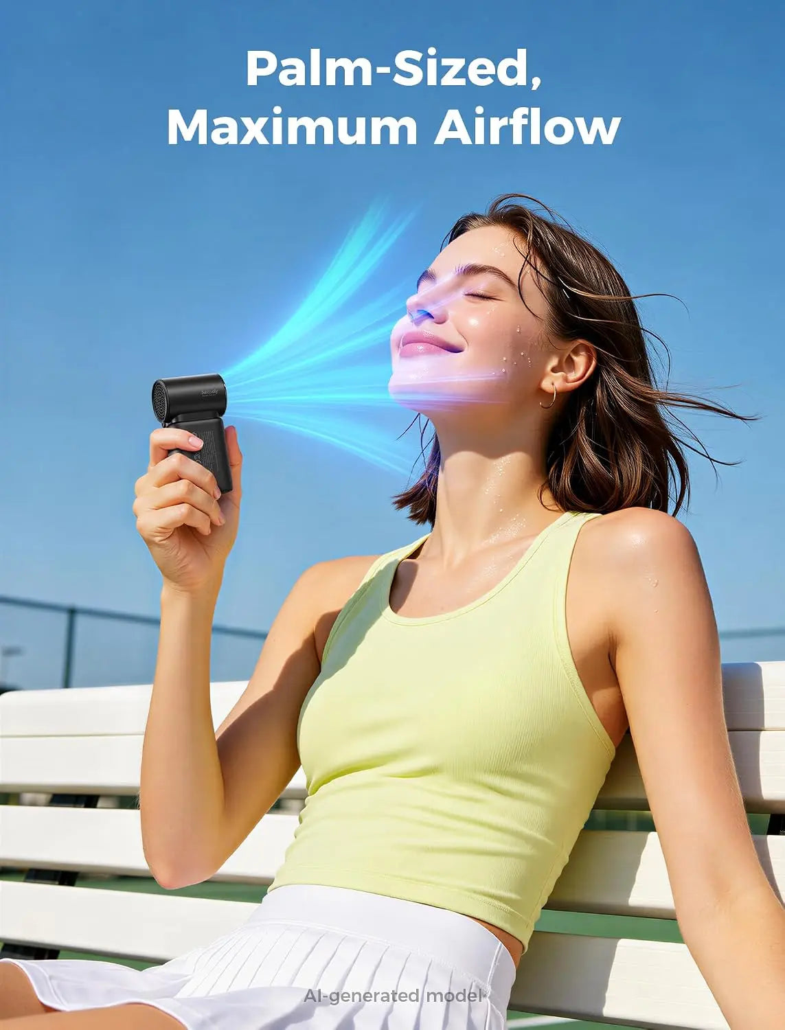 Aecooly Mini Portable Fan with Power Bank Detachable Modular Powerful Handheld Fan, 36ft/s High Speed 8.5H Mini Fan Tech House Singapore