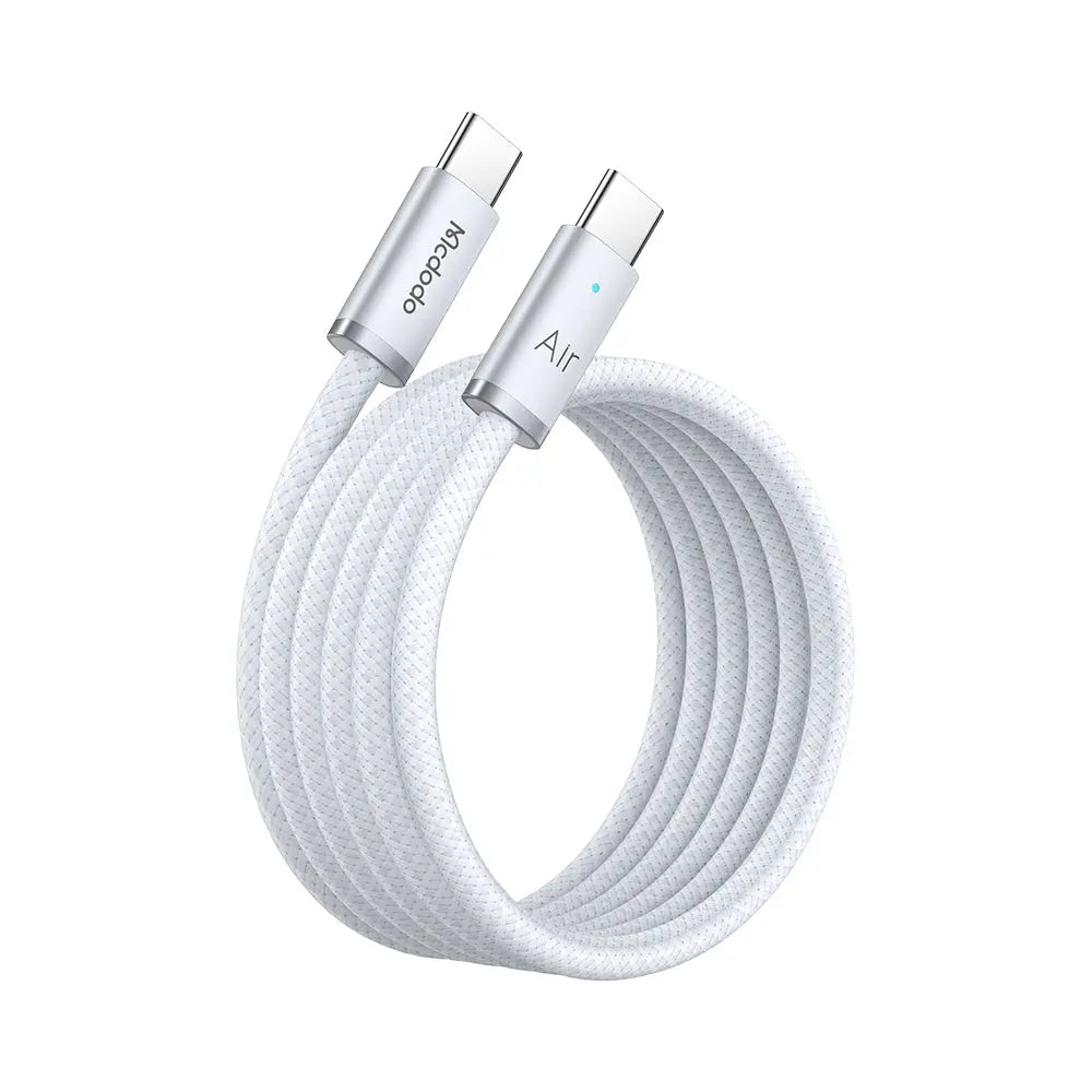 Mcdodo USB-C to USB-C Cable 240W Fast Charging Ultra-Thin Air (1.2m/1.8m) Braided Nylon Cable CA-708 Tech House Singapore