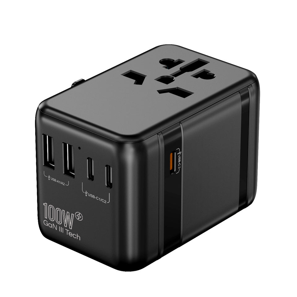 77digi 100W 3 Type-C + 2 USB All-in One Travel Adapter 77digi