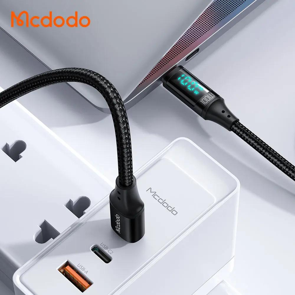 Mcdodo USB-C to USB-C Cable 100W Fast Charging (1.2M) with Digital Display CA-1100 Tech House Singapore