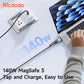 Mcdodo 2-in-1 USB-C to USB-C Cable 240W/140W Charging with (2M) Magnetic 3 Cable CA-0140 Tech House Singapore
