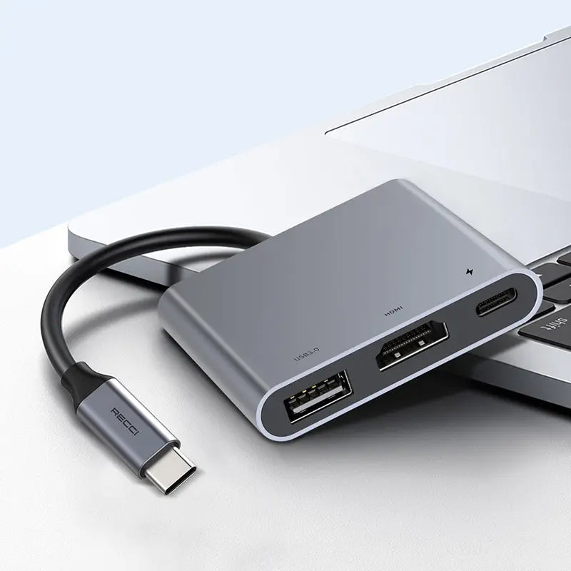 Recci 3 in 1 USB C Hub RH05 Tech House Singapore