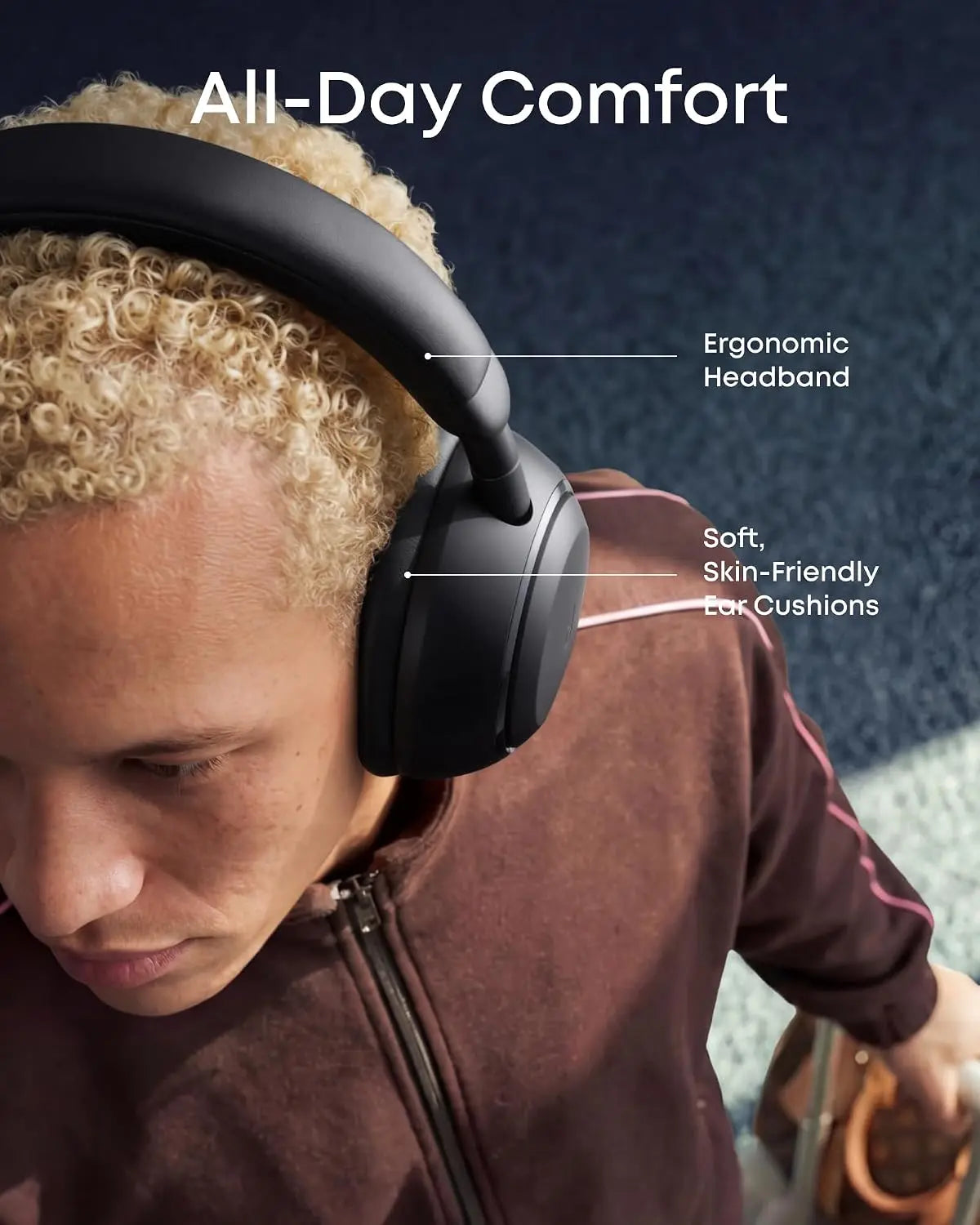 Soundcore Space 2 Noise Cancelling Over-Ear Headphones for All-Day Wear D1402 Tech House Singapore