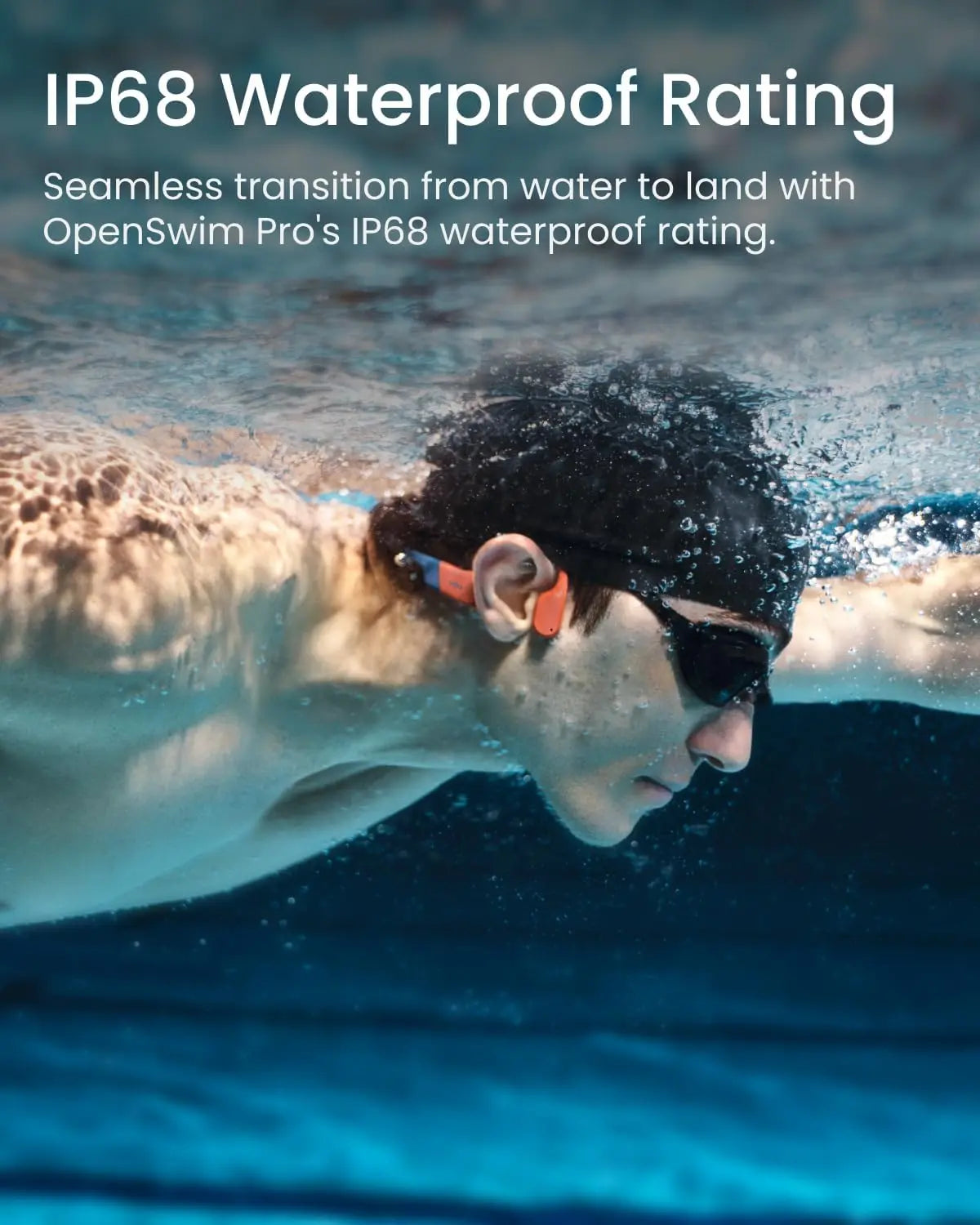 SHOKZ OpenSwim Pro Bone Conduction Open-Ear Sports Headphones S710-ST Tech House Singapore