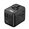 77digi 70W  3 Type-C + 2 USB Travel Adapter WWA70 - Jet Black