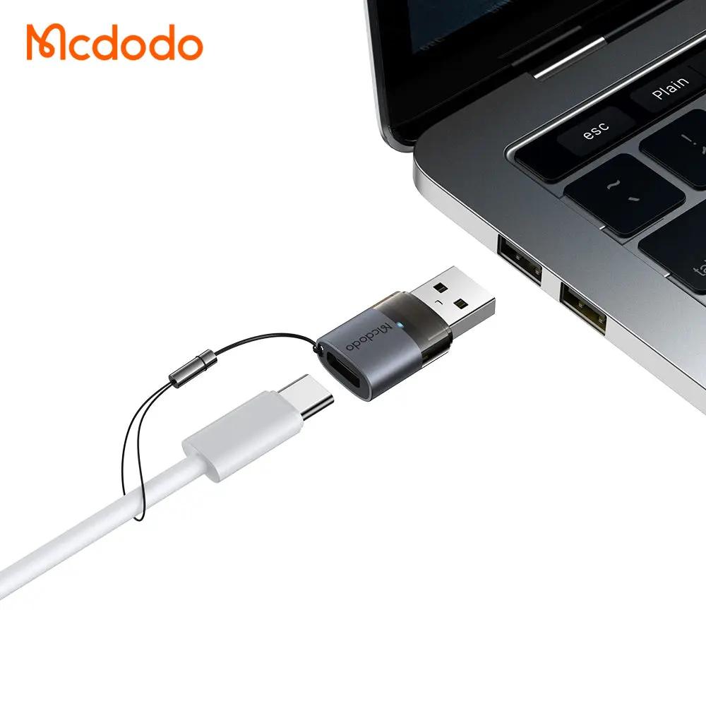 Mcdodo USB-C to USB-A 3.0 Fast 5Gbps Data Transfer Adapter with Indicator Lights and Lanyard OT-7580 Tech House Singapore