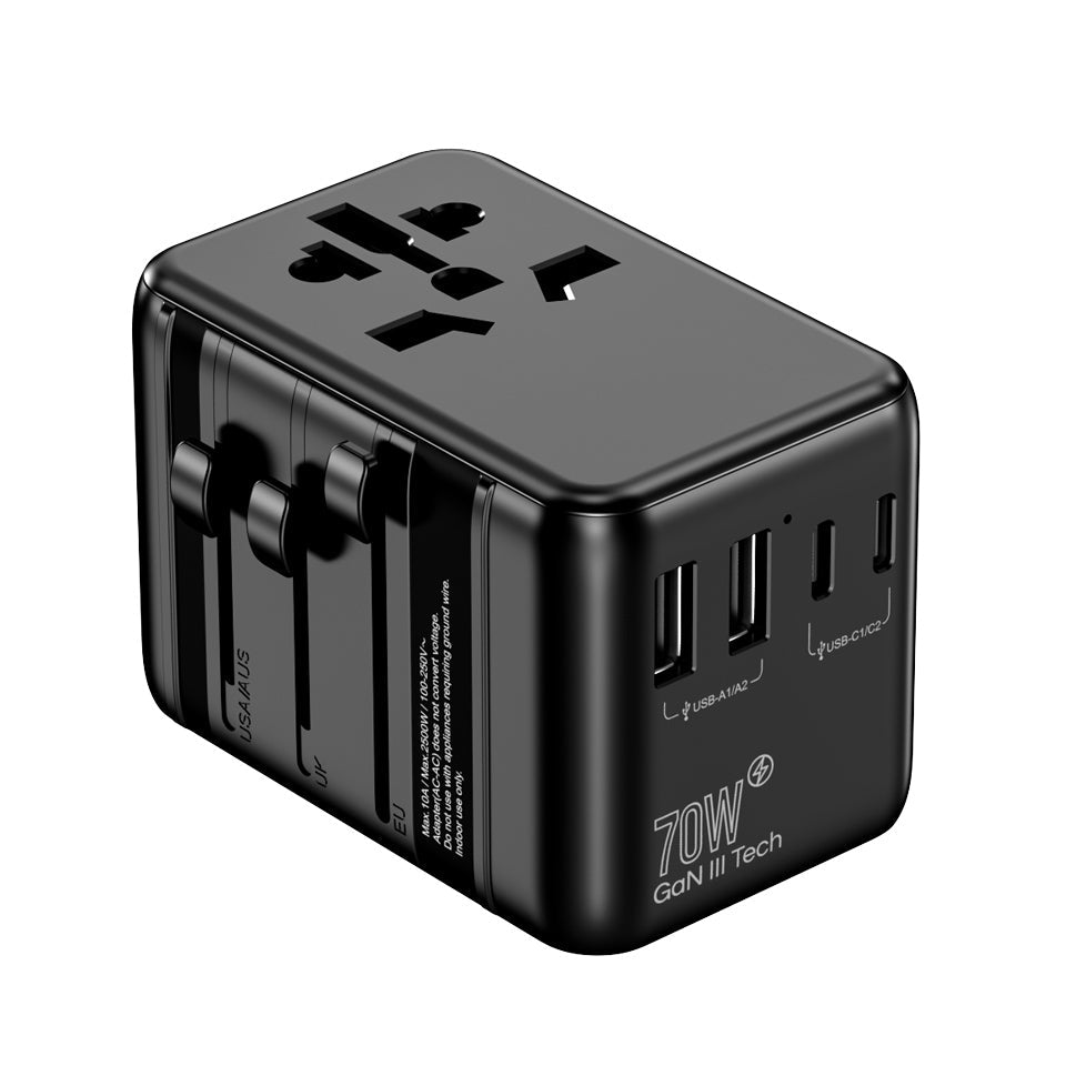 77digi 70W 3 Type-C + 2 USB All-in One Travel Adapter 77digi