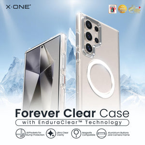 X-One Galaxy S24 Ultra Forever Clear Magnetic Case Ultra Clear Anti Yellowing X-One