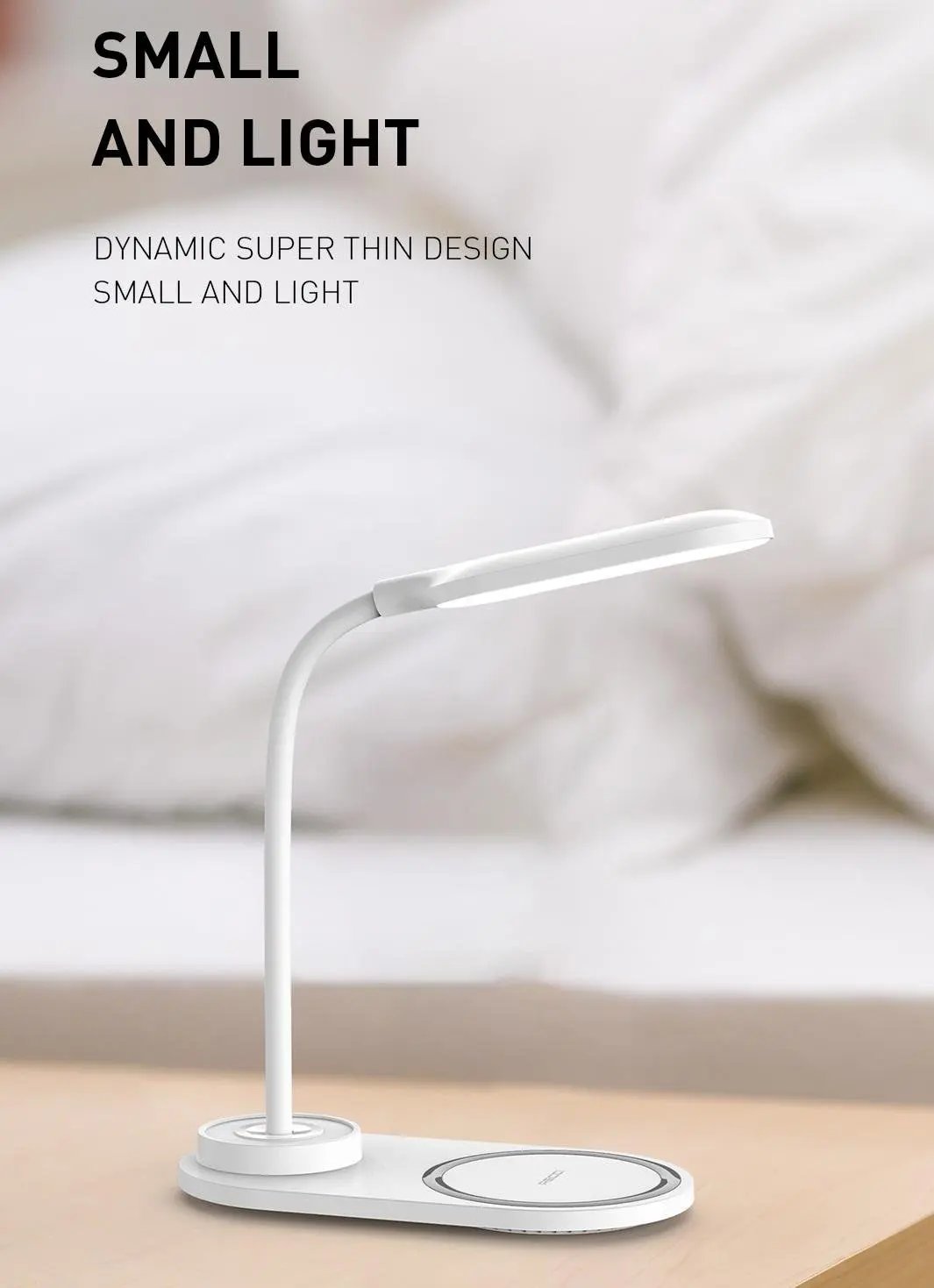 Recci Wireless Charger with Desk Lamp RLS-L08 Tech House Singapore