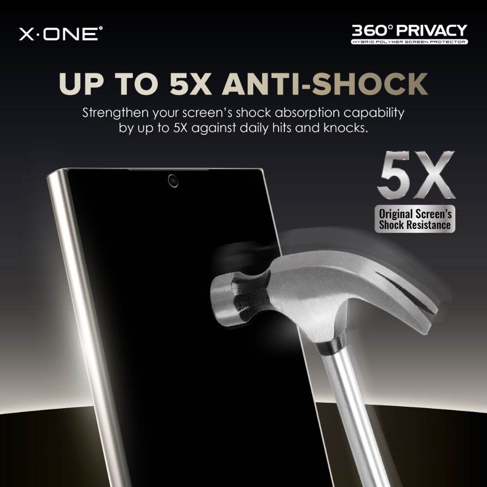 X-One Galaxy S24 Ultra Privacy Screen Protector 360 Privacy Anti Shock X-One