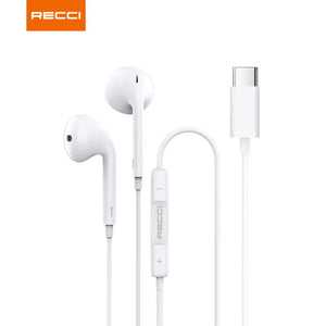 Recci USB C Wired Earpiece REP-L27 Tech House Singapore