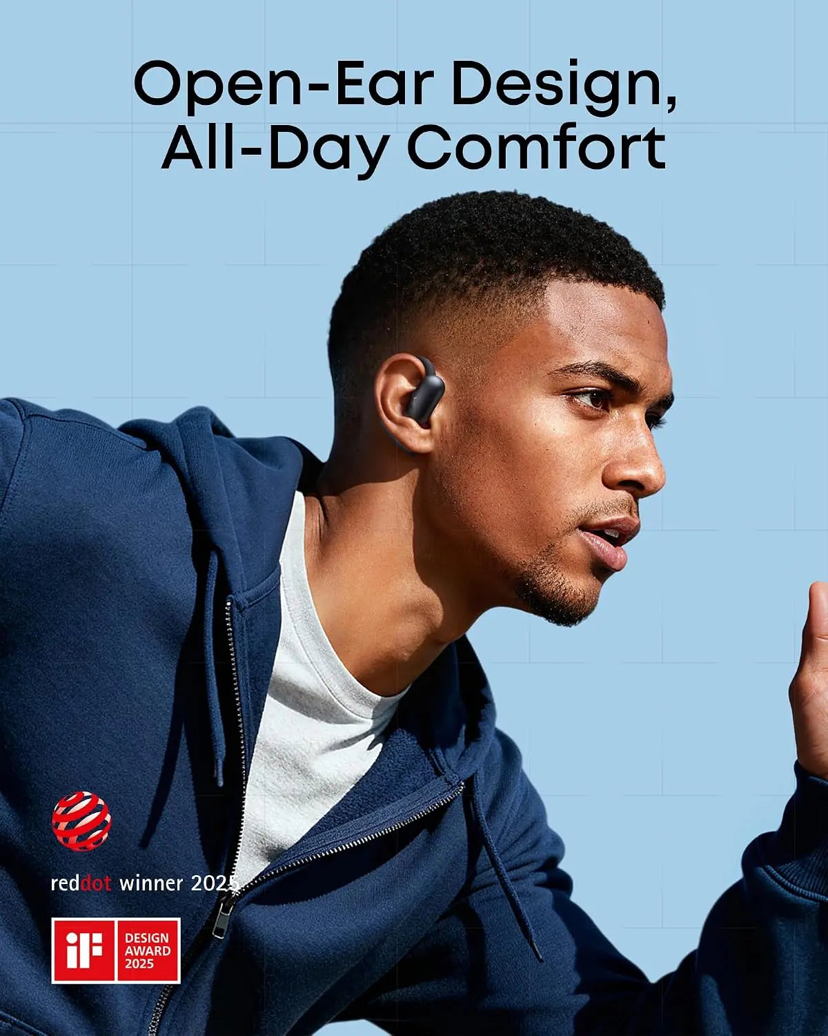 Soundcore AeroFit 2 Adjustable Open-Ear Wireless Earbuds A3874 Tech House Singapore