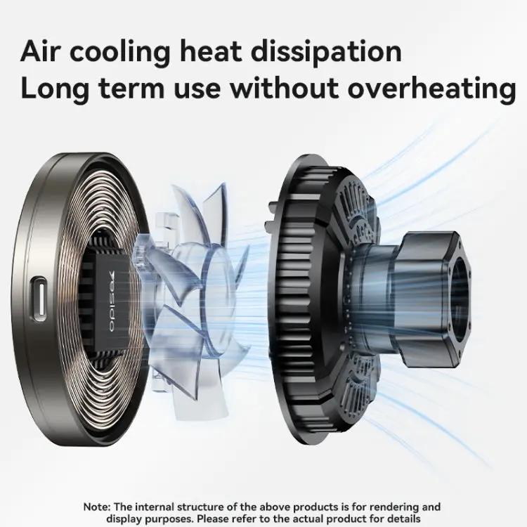 YESIDO Car Mount Suction Cup 15W Magnetic Wireless Charging Holder with RGB Lighting C315 Tech House Singapore