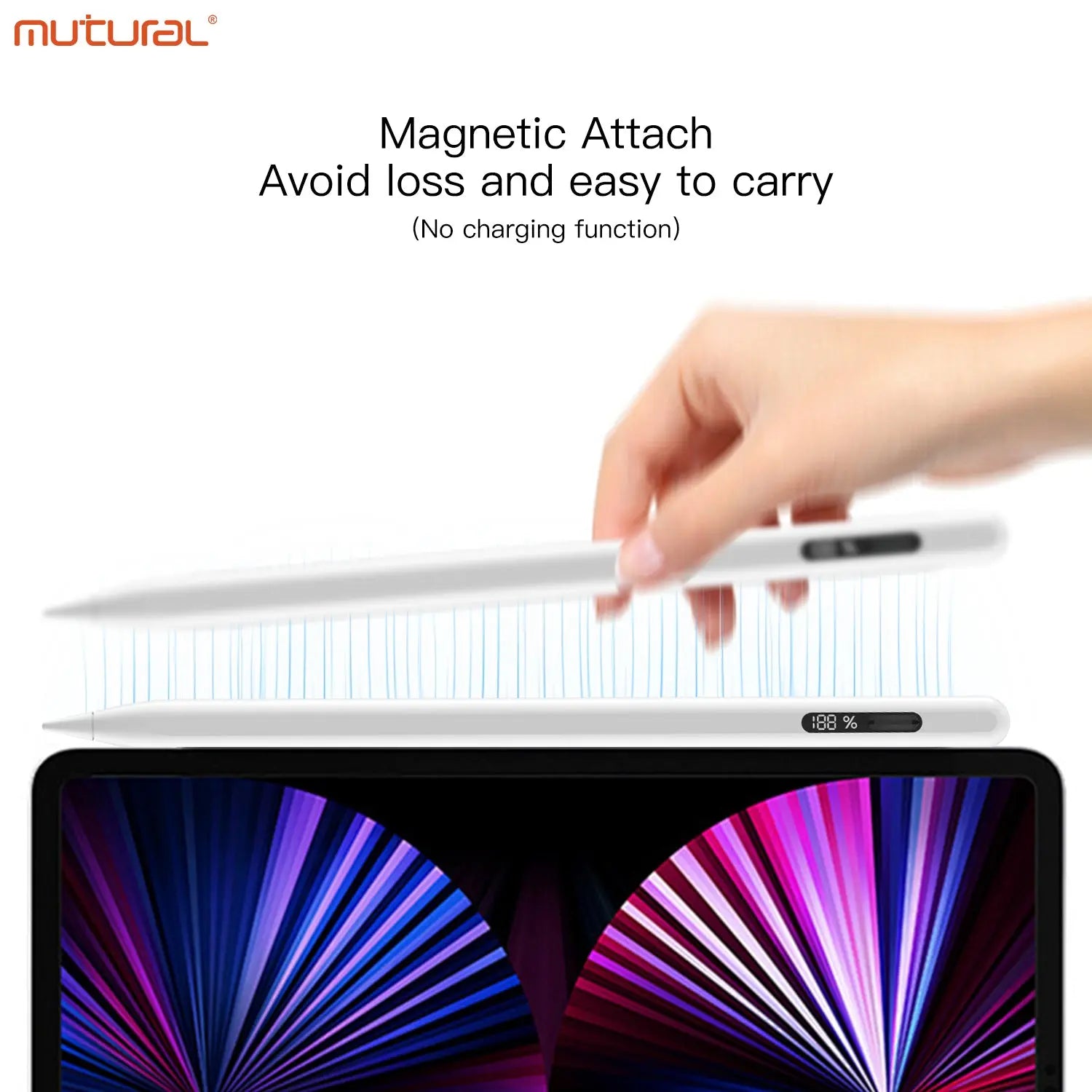Mutural 990 Digital Display Stylus Pen with Palm Rejection Compatible with iPad 2018 or later models Tech House Singapore