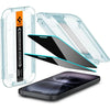 Spigen [2 Pack] Spigen iPhone 16 / iPhone 15 Privacy Tempered Glass EZ Fit - Privacy