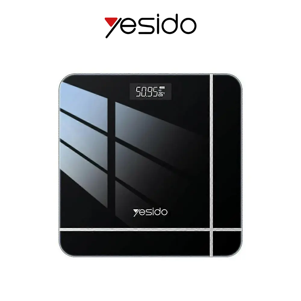 YESIDO Digital Scale Tempered Glass LED Display Smart Electronic Weight Scale MG09 Tech House Singapore