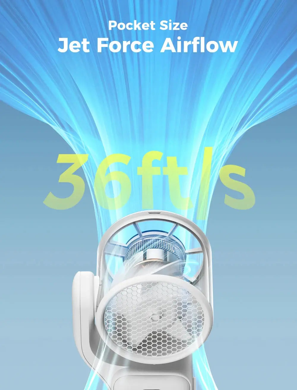Aecooly Portable Handheld Fan AirGimbal 220° Adjustable 5 Speed Pocket Fans Tech House Singapore