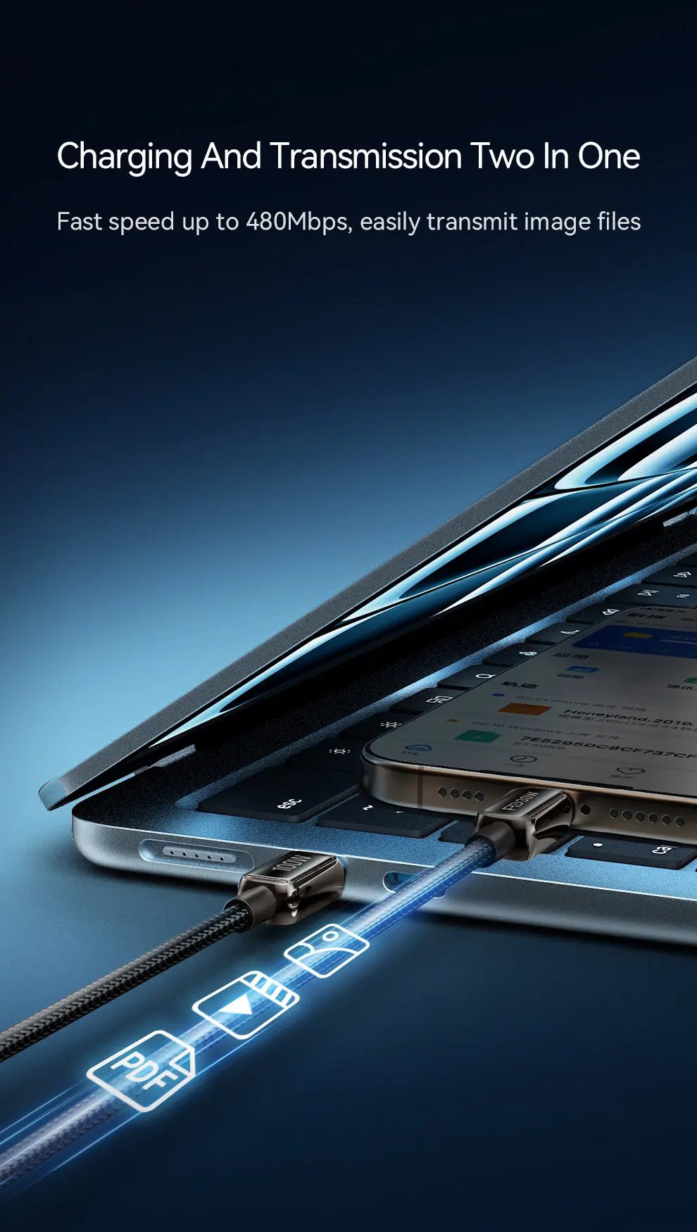 Recci USB C to C Cable PD 240W RS42CC Tech House Singapore