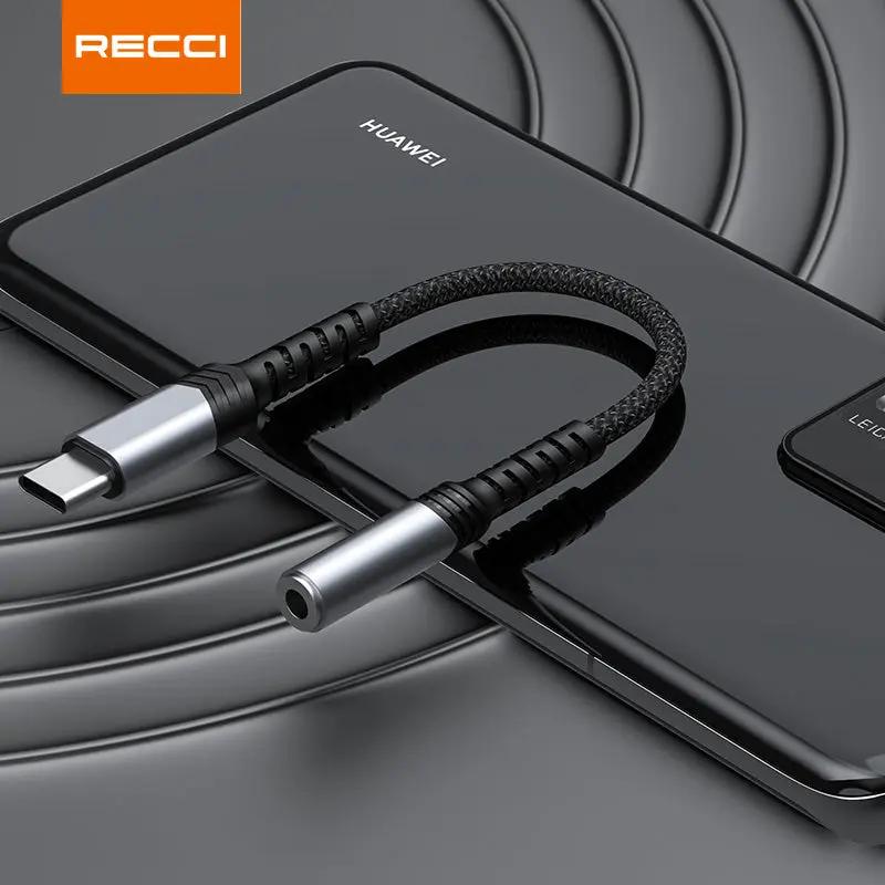 Recci USB C to AUX 3.5mm Audio Adapter Cable RDS-A25 Tech House Singapore