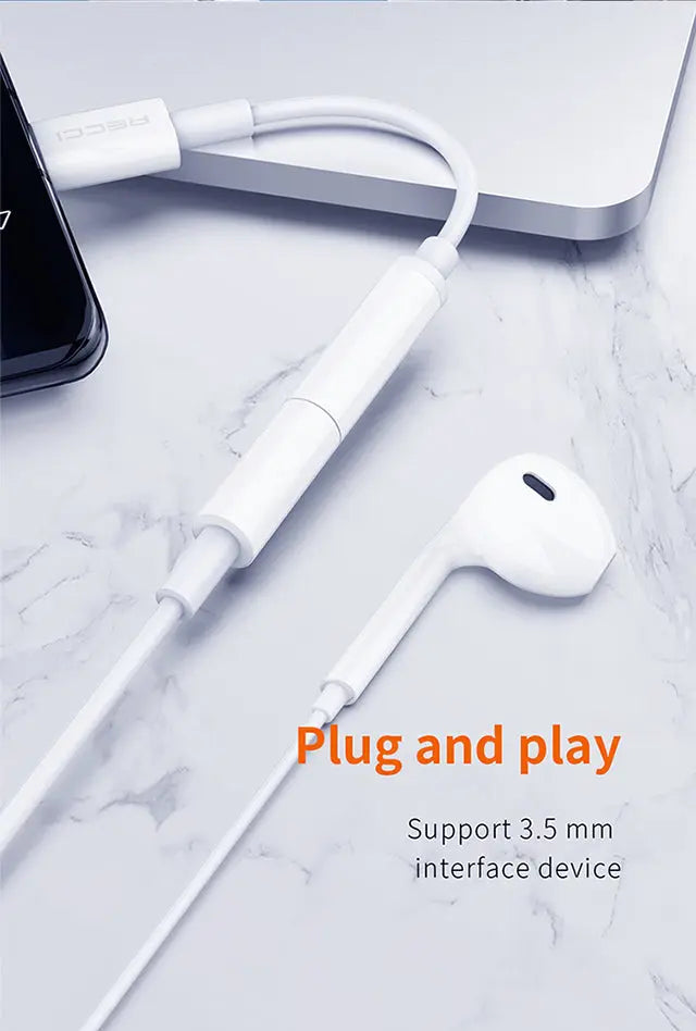 Recci Type C to 3.5MM Adapter RDS-A03 Tech House Singapore