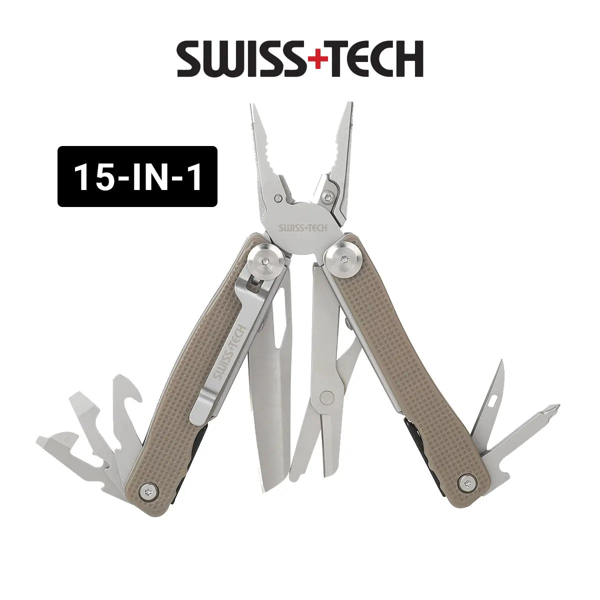Swiss+Tech 15-IN-1 MULTI TOOL ST021039 Tech House Singapore