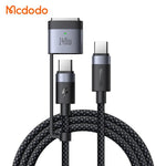 Mcdodo 2-in-1 USB-C to USB-C Cable 240W/140W Charging with (2M) Magnetic 3 Cable CA-0140 Tech House Singapore