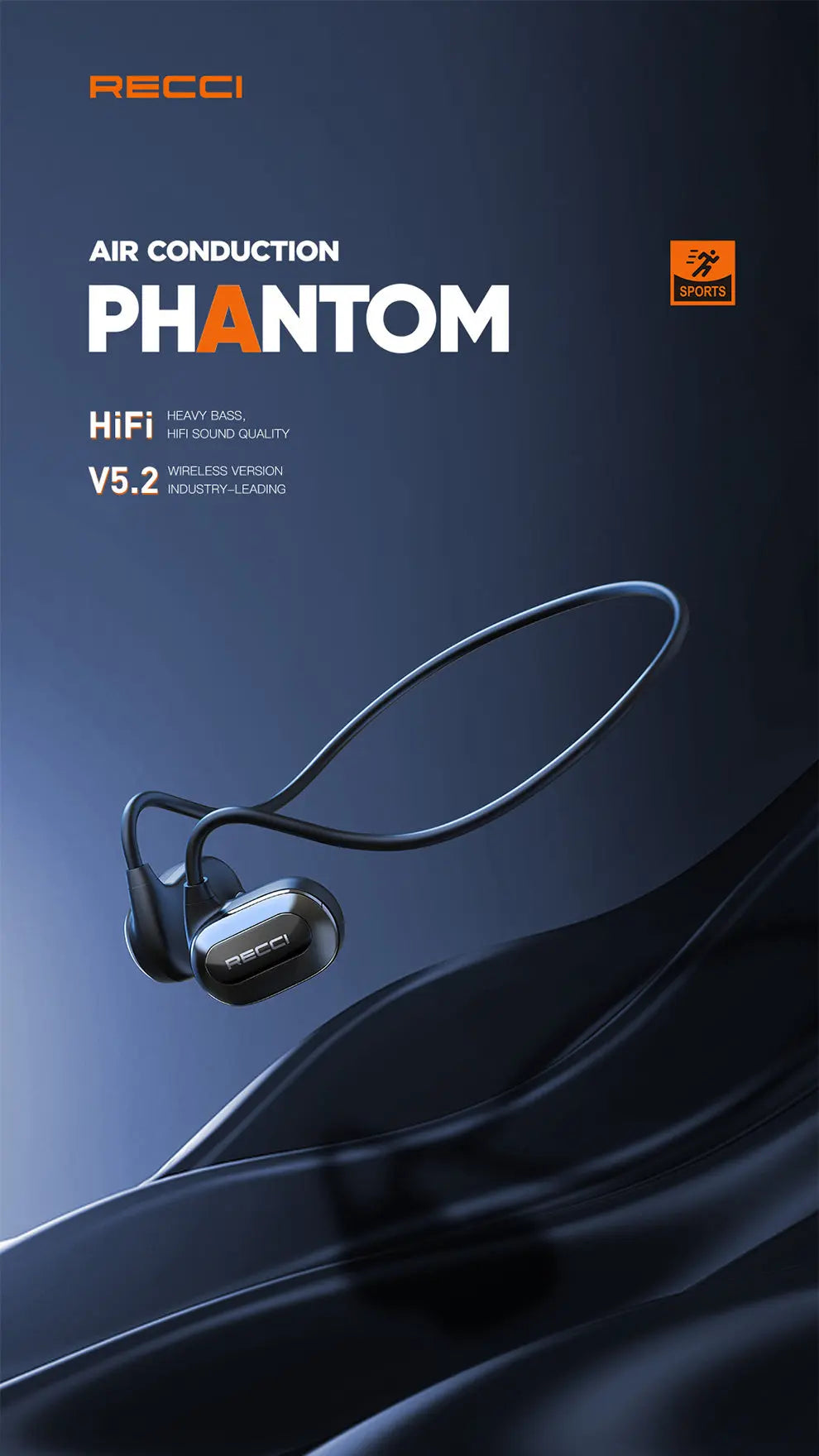 Recci Phantom Ergonomic Bluetooth Earpiece REP-W63 Tech House Singapore