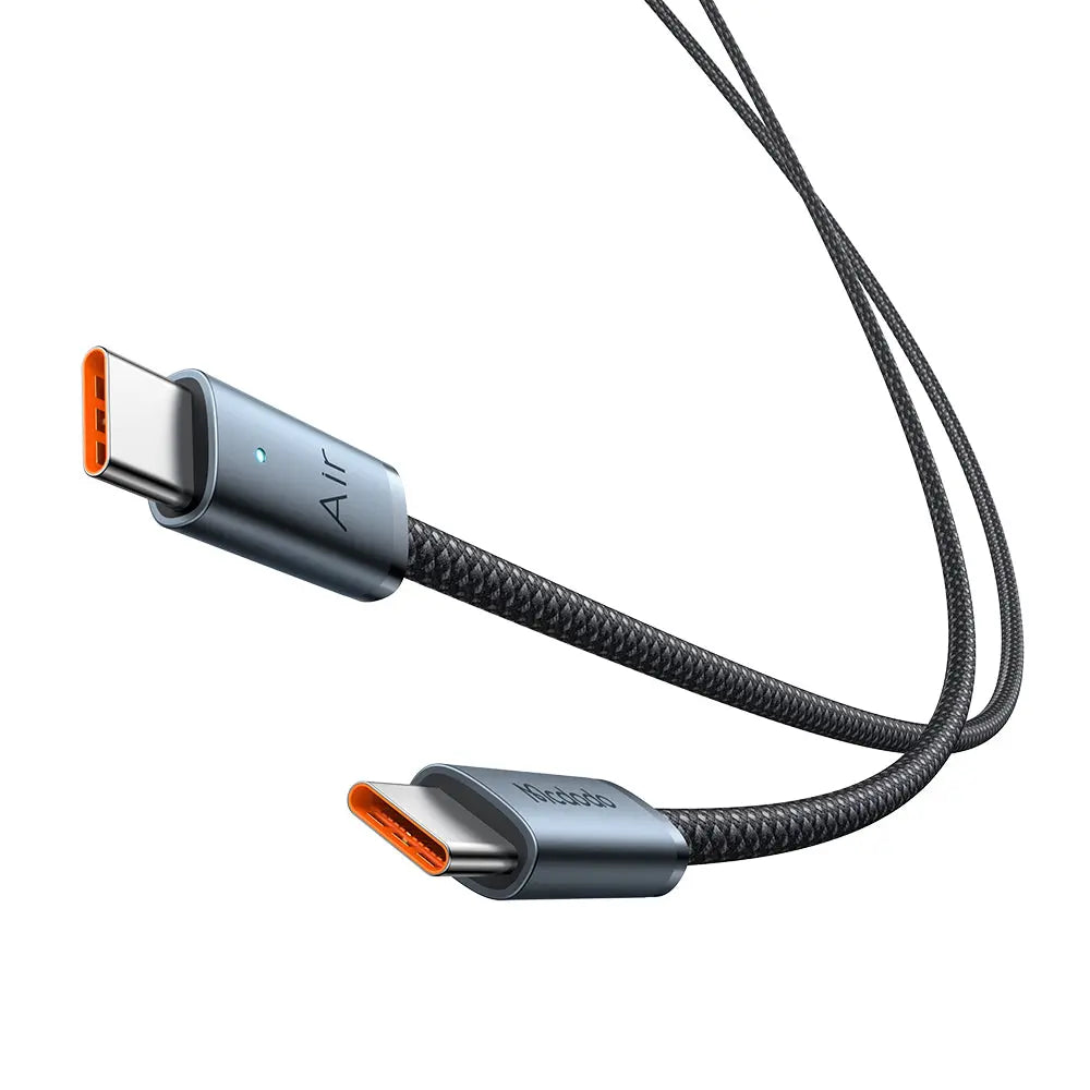 Mcdodo USB-C to USB-C Cable 240W Fast Charging Ultra-Thin Air (1.2m/1.8m) Braided Nylon Cable CA-708 Tech House Singapore
