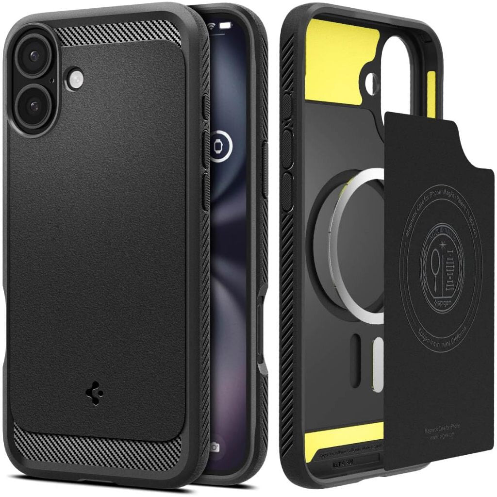 Spigen iPhone 16 Case Rugged Armor Magfit