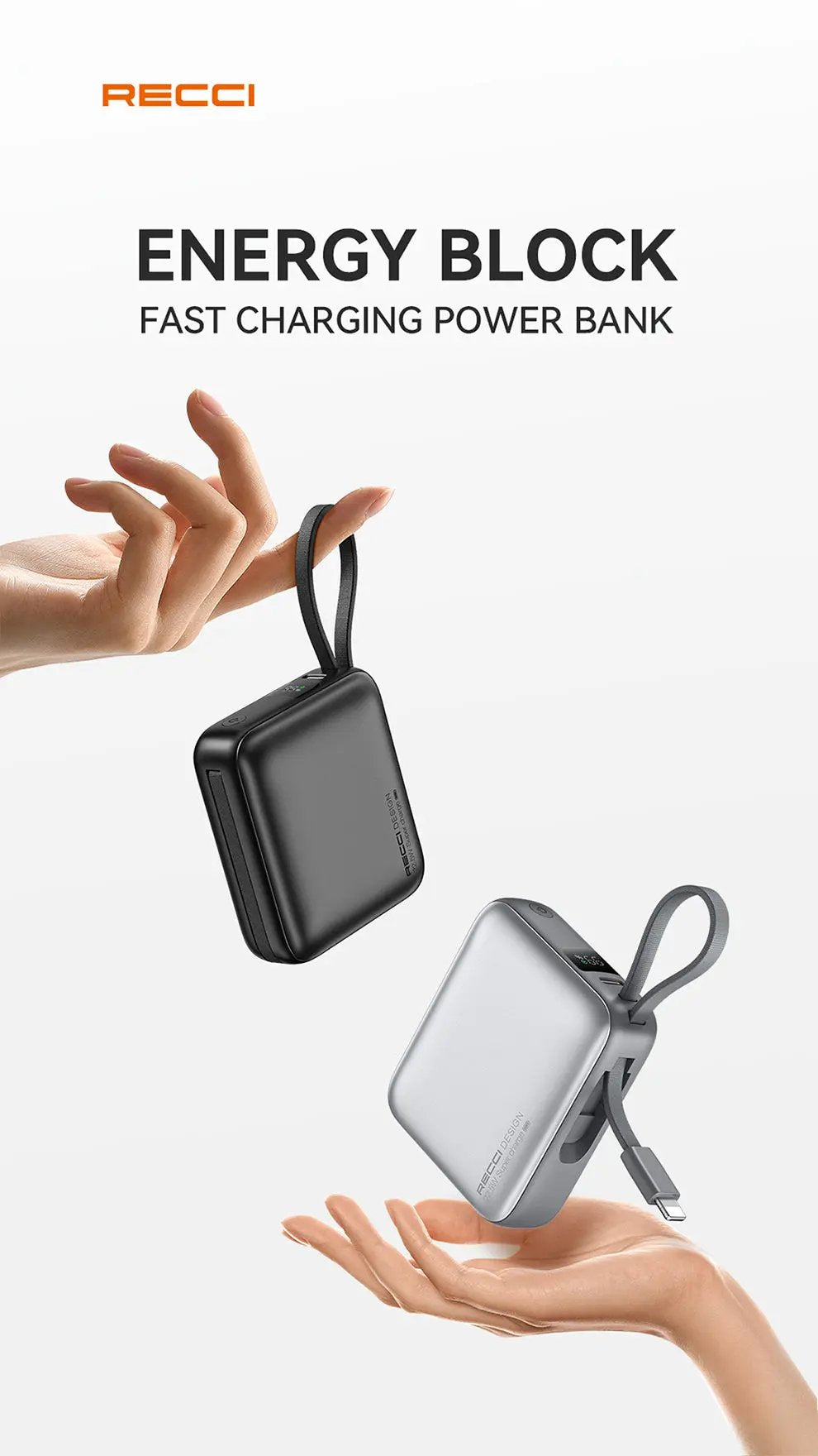 Recci 10000mAh Power Bank 20W (RPB-P62) Tech House Singapore