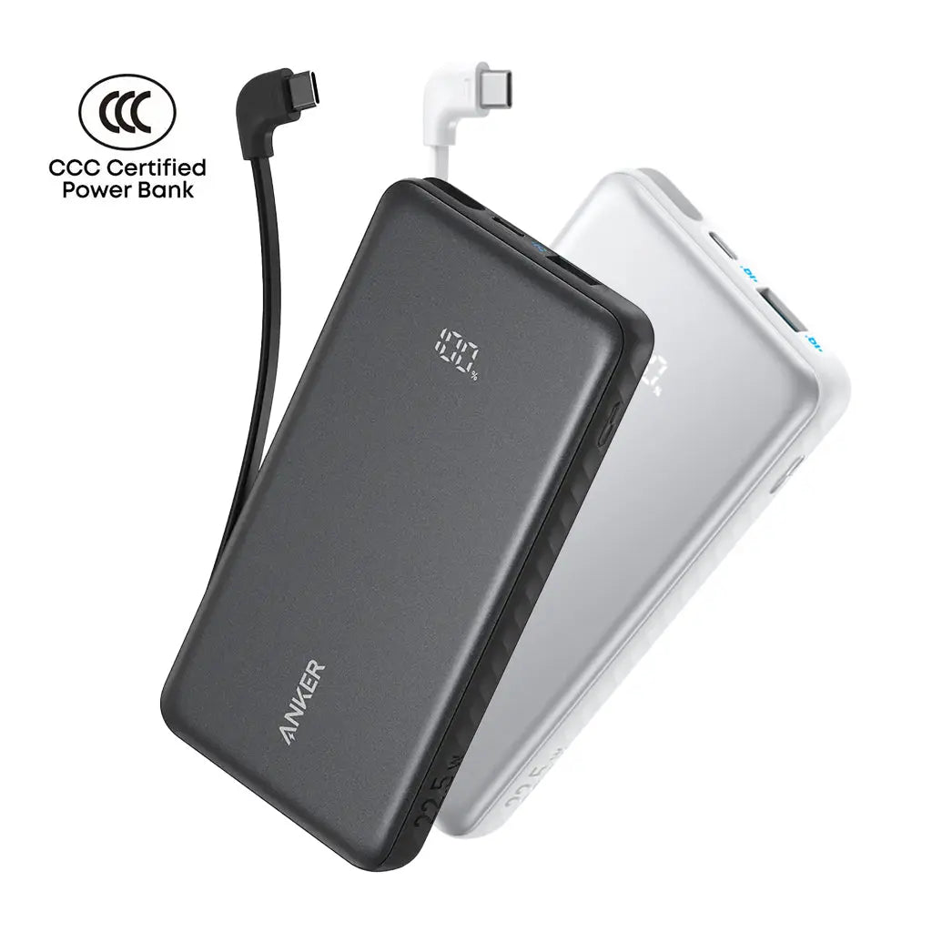 Anker Zolo Powerbank 10000mAh 22.5W Fast Charging Power Bank with Built-in USB-C Cable A110D Tech House Singapore