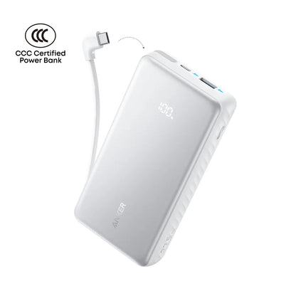 Anker Zolo Powerbank 20000mAh 22.5W Fast Charging Power Bank with Built-in USB-C Cable A110E Tech House Singapore