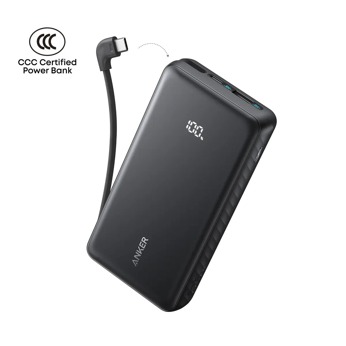 Anker Zolo Powerbank 20000mAh 22.5W Fast Charging Power Bank with Built-in USB-C Cable A110E Tech House Singapore