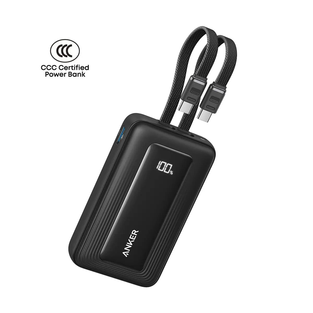 Anker Zolo Power Bank 10000mAh 35W with Built-in Dual USB-C Cable A110L Anker Singapore