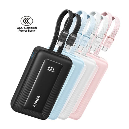 Anker Zolo Power Bank 20000mAh 45W Fast Charging Built-in Dual USB C Cable A110M Tech House Singapore